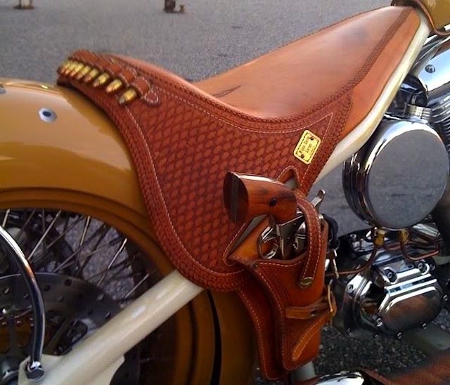 Auto Upholstery - The Hog Ring - Motor Cycle Seat Gun Holster