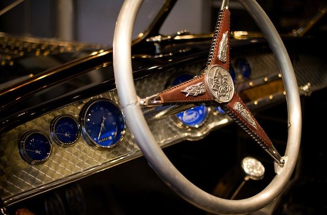 Auto Upholstery - The Hog Ring - Custom Leather Tooled Steering Wheel