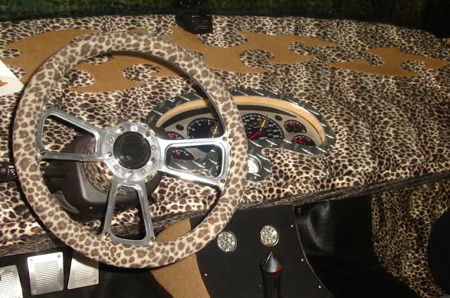 Leopard cheap car interior