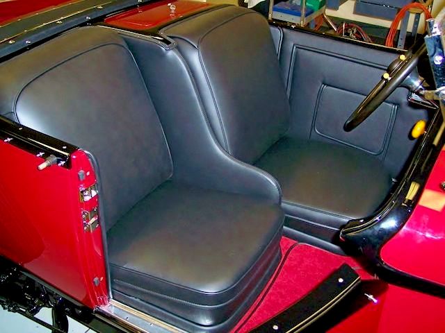 The Hog Ring - Auto Upholstery News - Dan Kirkpatrick Interiors - 1930 Packard 734 Boattail Speedster Runabout interior