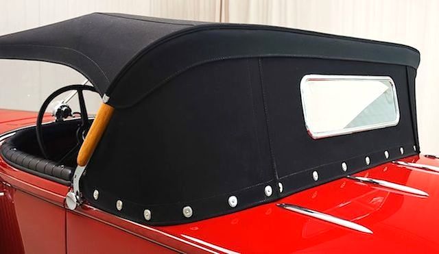 The Hog Ring - Auto Upholstery News - Dan Kirkpatrick Interiors - 1931 Chysler Imperial CG Roadster conv. top
