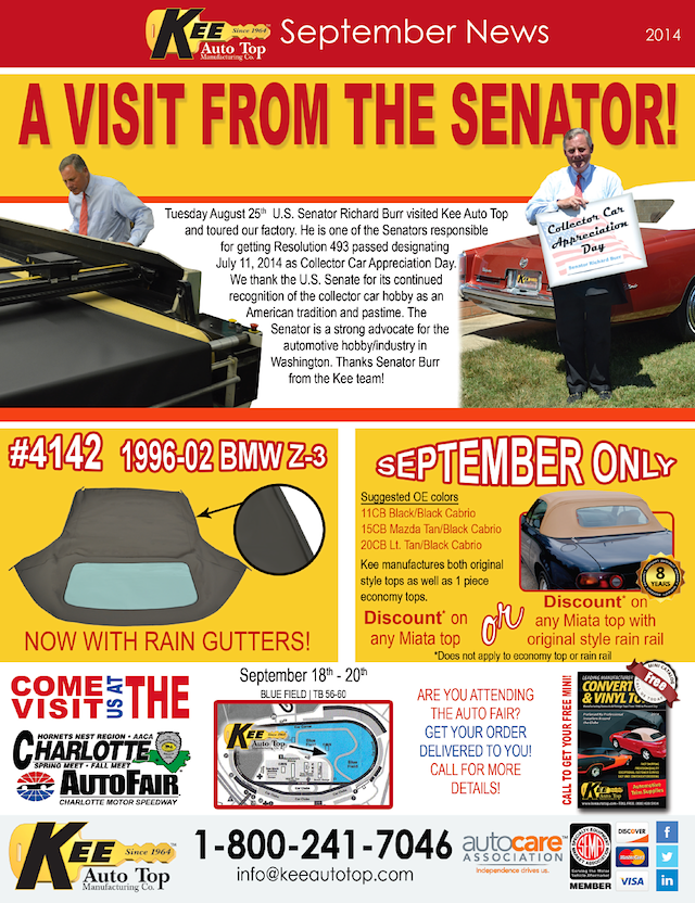 Auto Upholstery - The Hog Ring - Kee Auto Top - September 2014