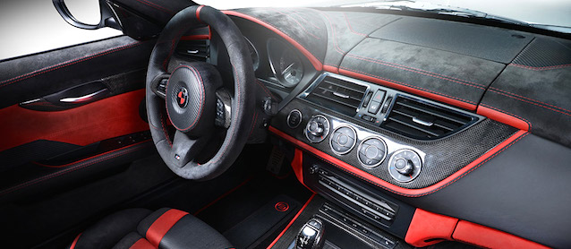 Auto Upholstery - The Hog Ring - Carlex Design BMW Z4 Red Carbonic