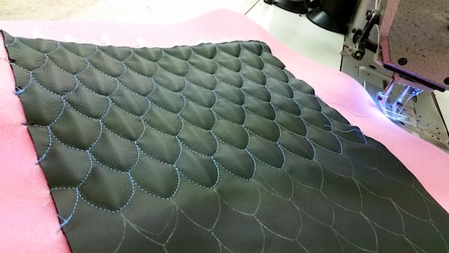 Auto Upholstery - The Hog Ring - Gottfried Upholstery - Dragon Scale Pleats