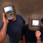 The Hog Ring - Using Welding Helmets to View the Eclipse