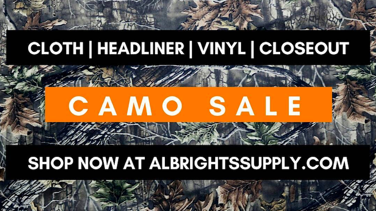 The Hog Ring - Camo Fabric is on Sale at Albrights Supply 1
