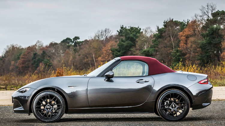 The Hog Ring - Miata Rocks a New Cherry Red Soft Top