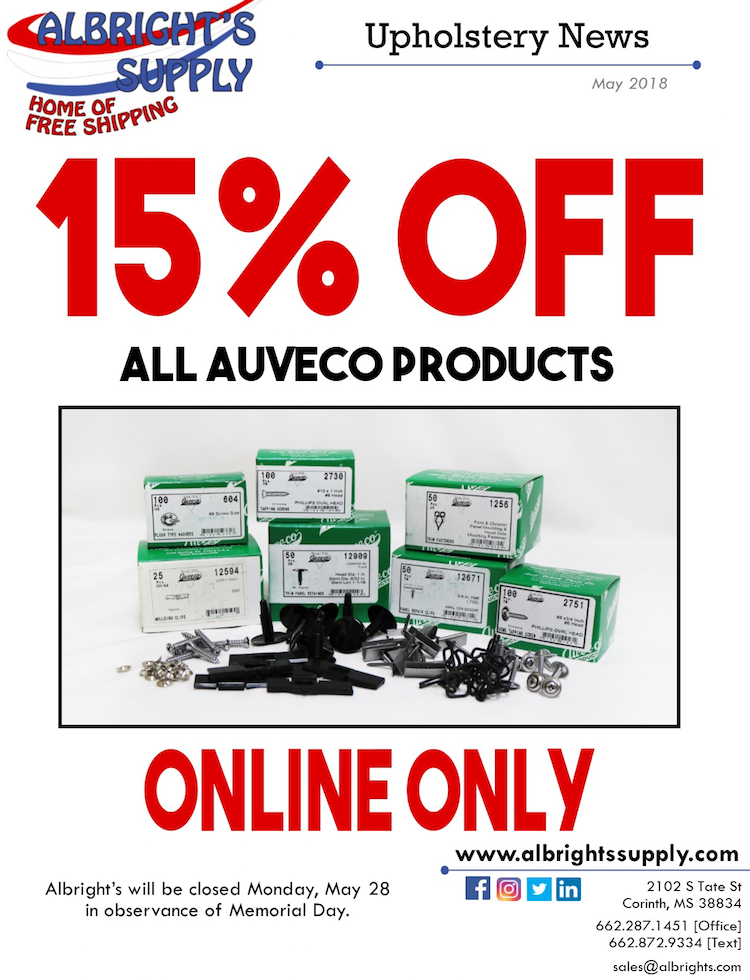 Albright's Supply: 15% Off Auveco Products