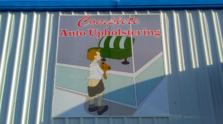 The Hog Ring - WTF Does this Upholstery Shop Sign Mean