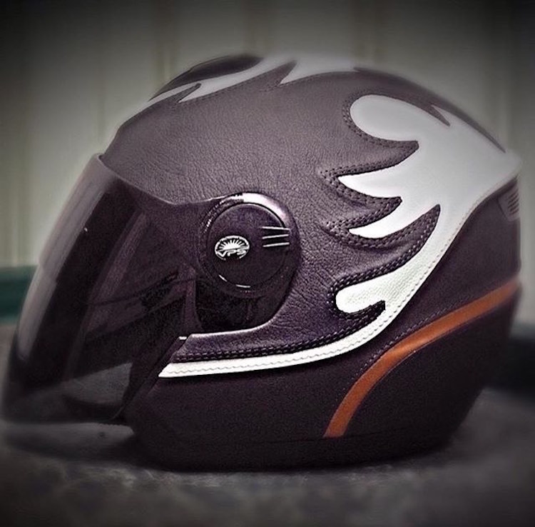 The Hog Ring - 5 Gorgeously Trimmed Motorcycle Helmets