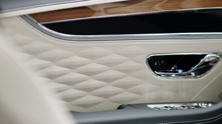 The Hog Ring - Bentley Teases 3D Diamond Pattern Interior