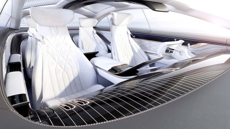 The Hog Ring - Mercedes-Benz Vision EQS Headliners Made from plastic ocean waste