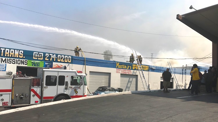 The Hog Ring - Explosion and Fire Damage California Trim Shop