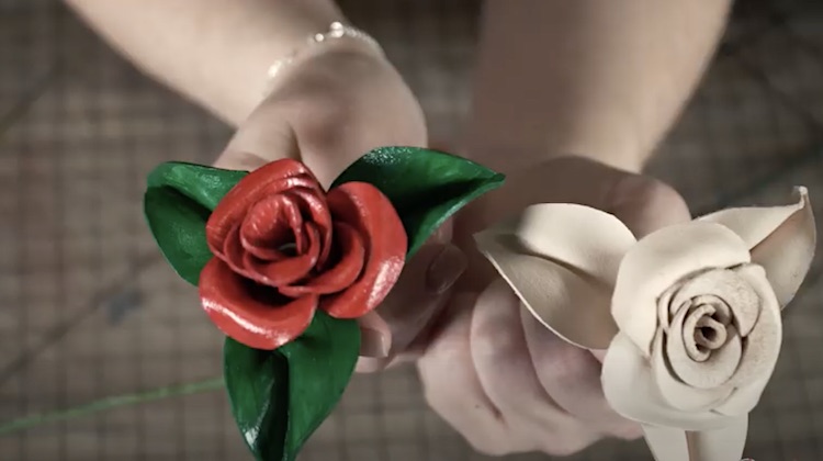 The Hog Ring - Make Valentine's Day Roses from Leather