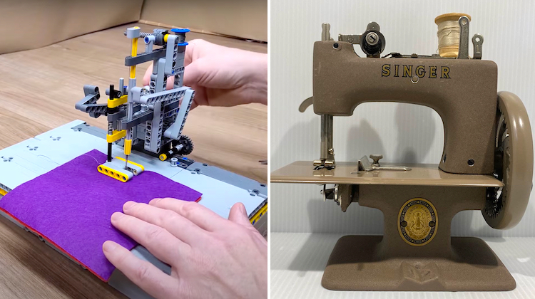 The Hog Ring - This Singer Sewing Machine is Made Entirely From Legos