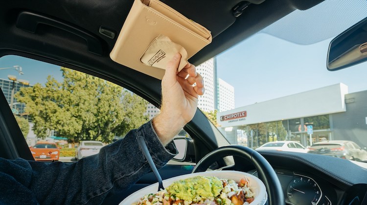 The Hog Ring - Chipotle is Selling a Sun Visor Napkin Holder