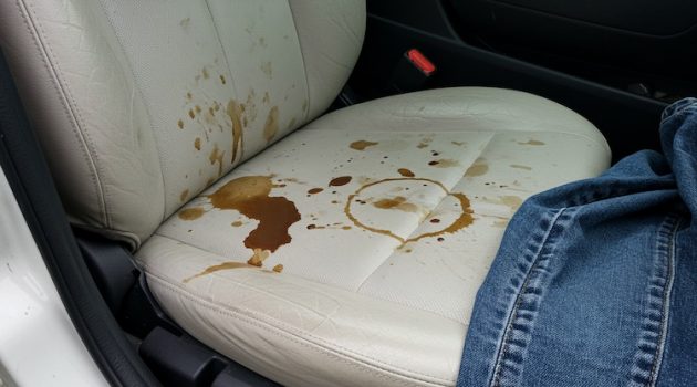 The Hog Ring - Neither Coffee nor Jeans Can Stain Infiniti’s White Upholstery